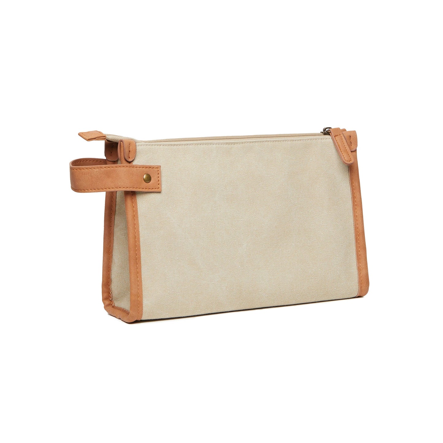 Recycled Canvas Wash Bag Bags The Ethical Gift Box (DEV SITE) Greige  