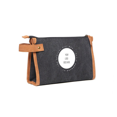 Recycled Canvas Wash Bag Bags The Ethical Gift Box (DEV SITE) Black  
