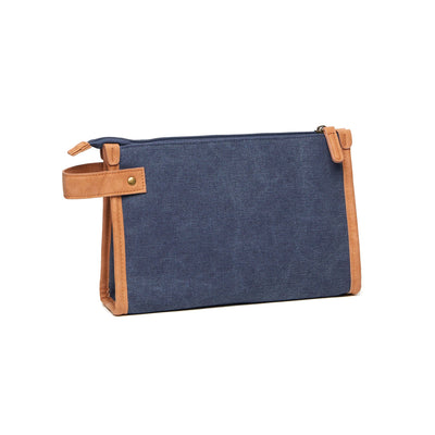 Recycled Canvas Wash Bag Bags The Ethical Gift Box (DEV SITE) Navy  