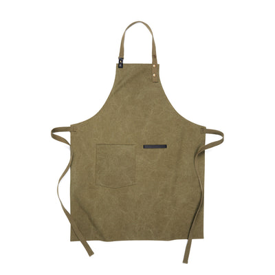 Recycled Canvas Apron Workwear The Ethical Gift Box (DEV SITE) Olive  