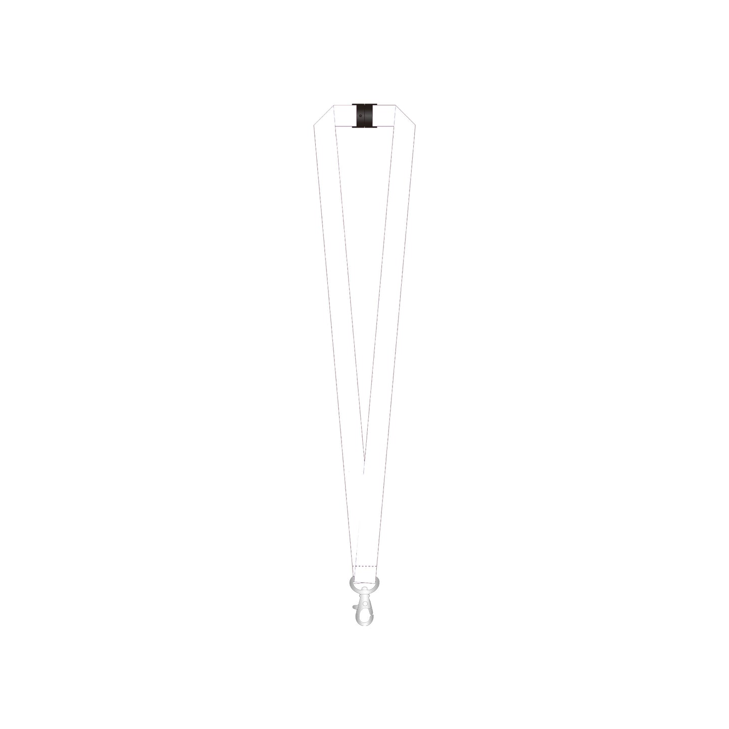 Custom Printed rPET Lanyard Promotional The Ethical Gift Box (DEV SITE) White  
