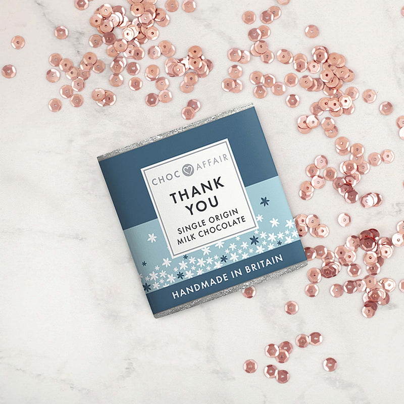 Milk Chocolate Message Bars (30g) Grab & Go Choc Affair Thank You  